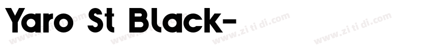 Yaro St Black字体转换
